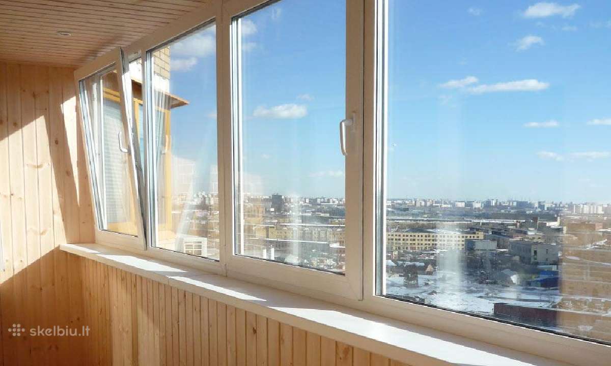 Terasų, balkonų, lodžijų stiklinimas, langai durys - nuotraukos Nr. 14