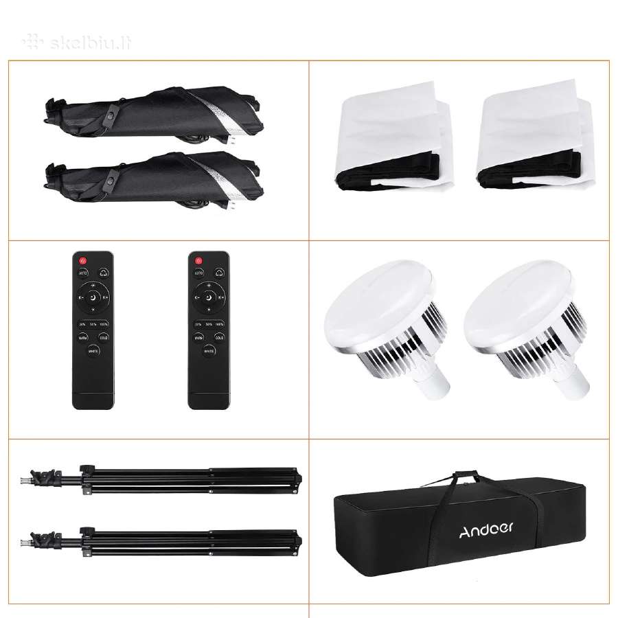 LED softbox valdomi pulteliu 2800-5700k - nuotraukos Nr. 3