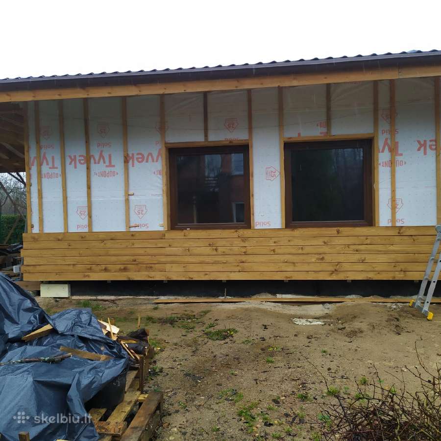 Karkasinių pirčių, namų statyba.stogų įrengimas. - nuotraukos Nr. 13