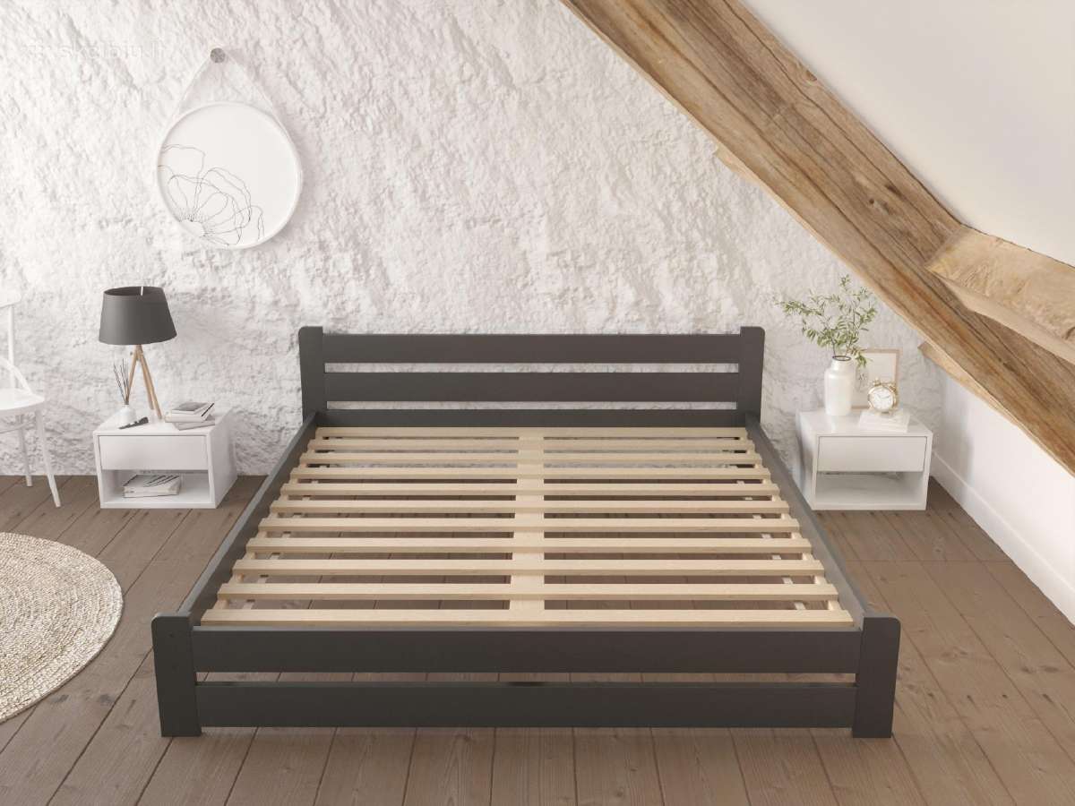 Nauja medine natūralaus medžio masyvo lova 120x200 - nuotraukos Nr. 7