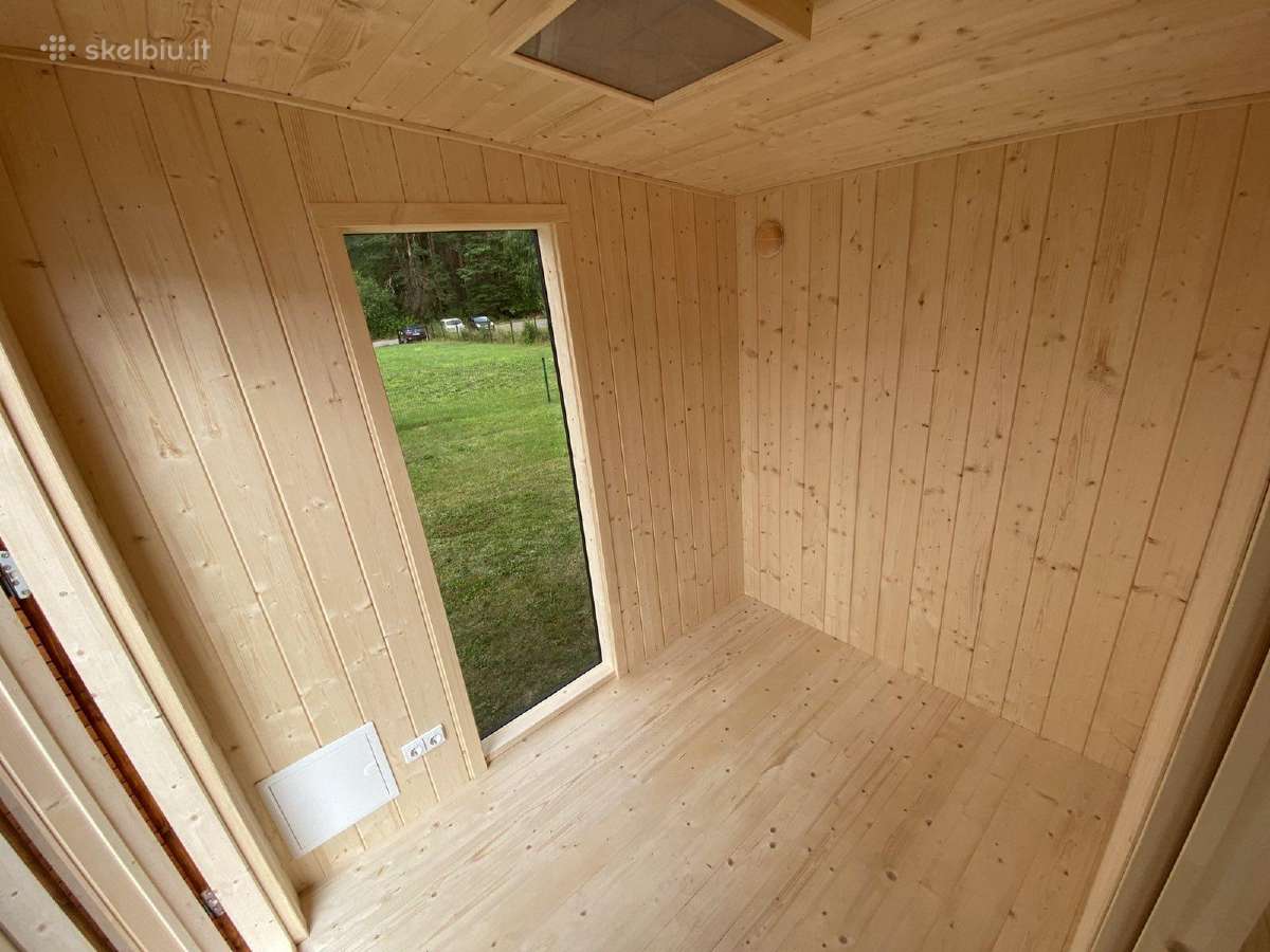 „švediška“ karkasinė pirtis su priepirčiu - nuotraukos Nr. 9
