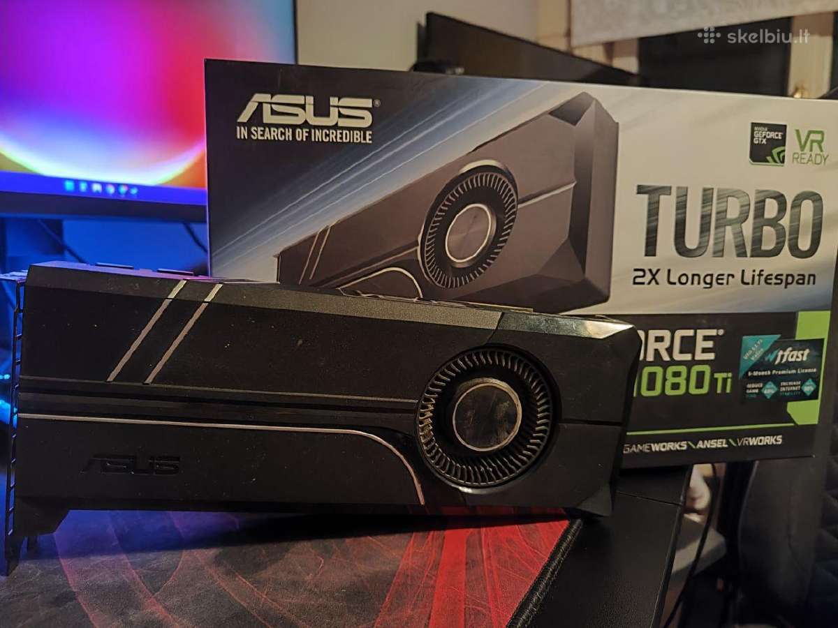 Asus Turbo Gtx 1080 Ti 11gb - Skelbiu.lt