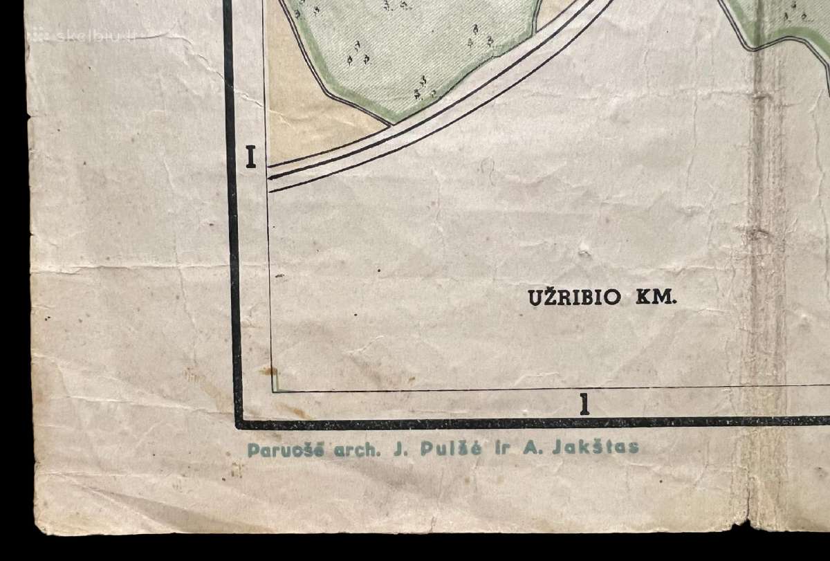 Senovinis 1940 m. Vilniaus planas žemėlapis - nuotraukos Nr. 3
