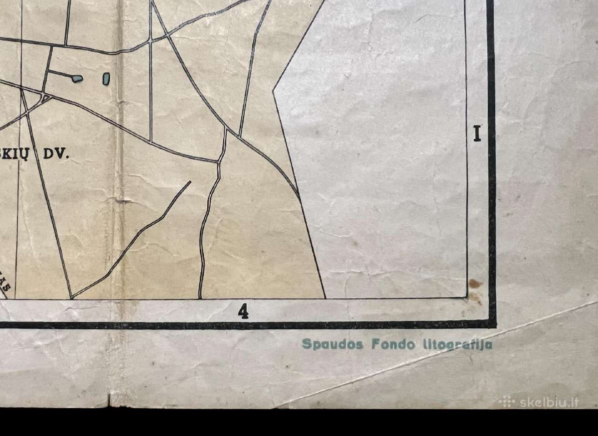 Senovinis 1940 m. Vilniaus planas žemėlapis - nuotraukos Nr. 4