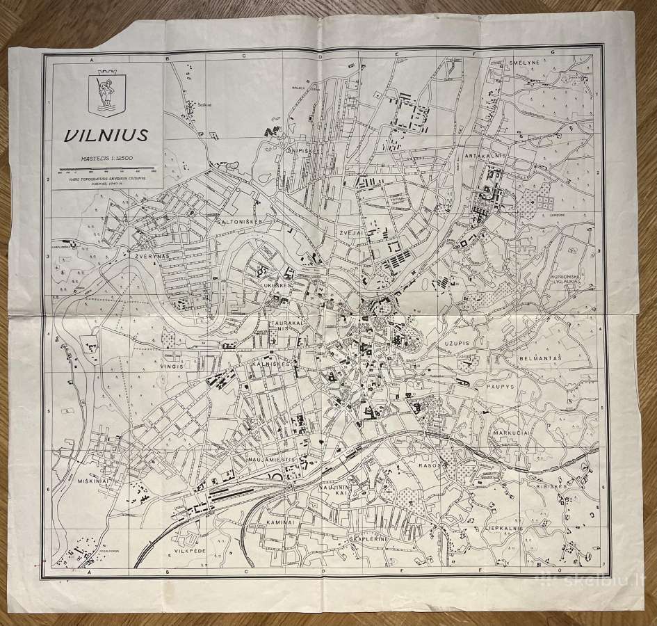 Vilniaus m. planas žemėlapis. 1940 metų - nuotraukos Nr. 2