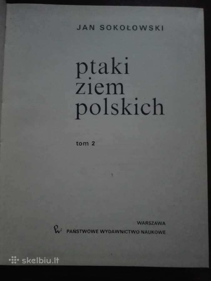 209. Ptaki Ziem Polski Sokolovski J. - nuotraukos Nr. 2