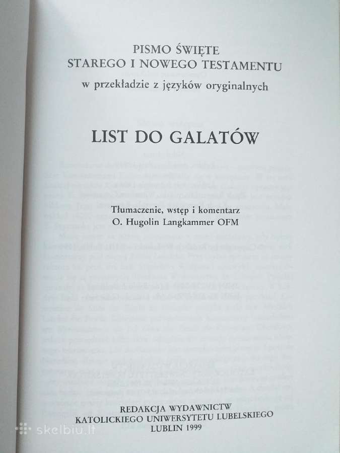 Laiškas galatams (įvadas, vertimas ir komentarai) - nuotraukos Nr. 2