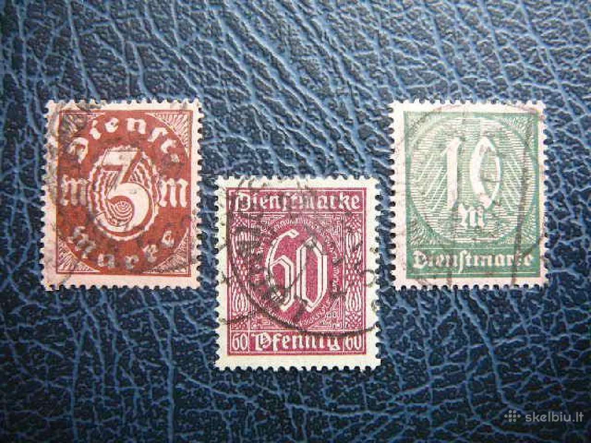 Dienstmarken Vokietija 1921 vdm66/8a