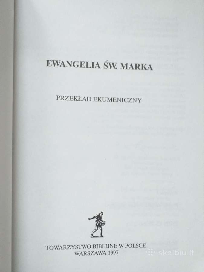 Evangelija pagal Morkų. Ekumen. vertimas lenkų k. - nuotraukos Nr. 2