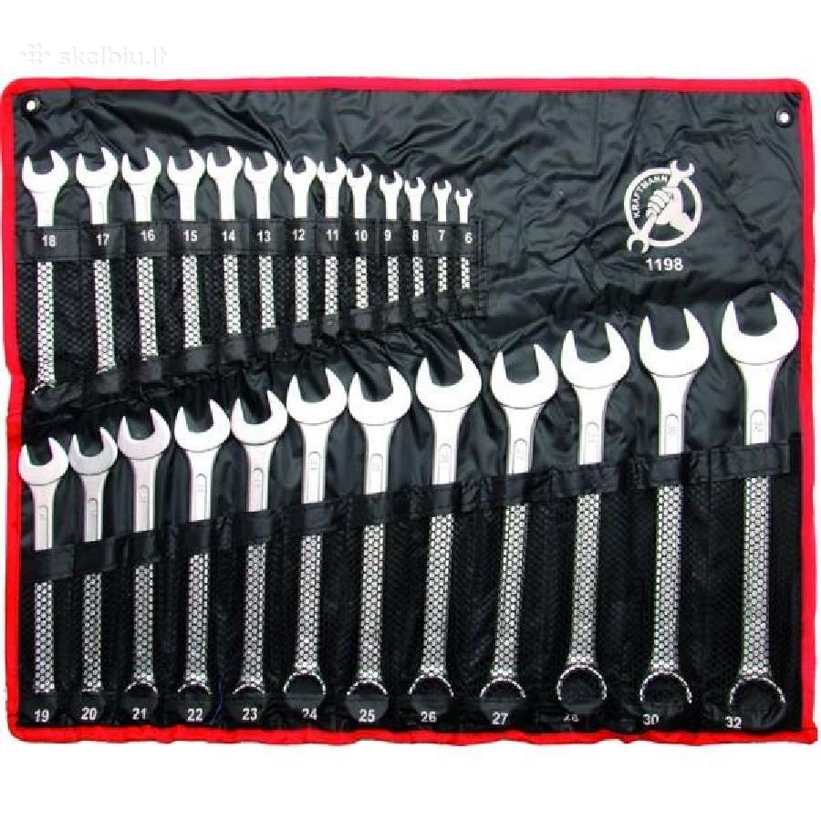 Kombinuotų raktų rinkinys 25 vnt. 6-32mm Kraftmann - nuotraukos Nr. 2