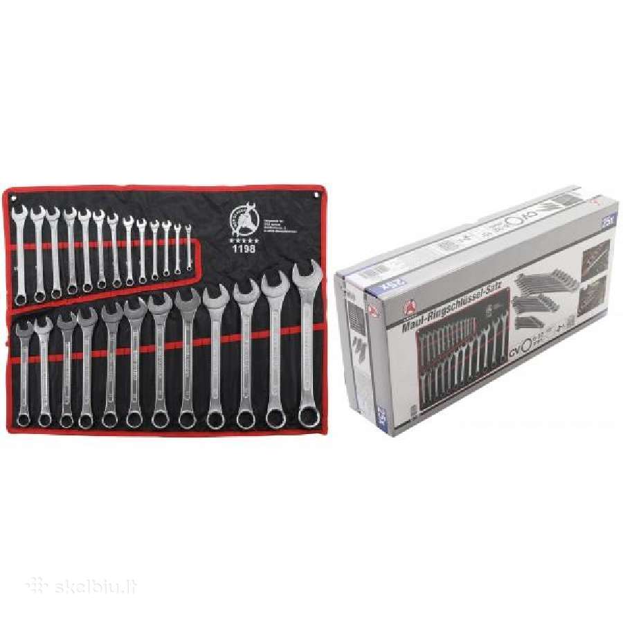 Kombinuotų raktų rinkinys 25 vnt. 6-32mm Kraftmann - nuotraukos Nr. 4