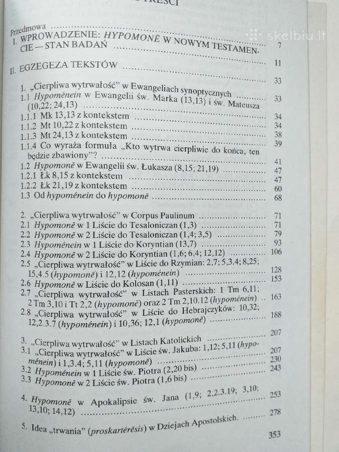 Biblistikos mokslinė monografija lenkų kalba - nuotraukos Nr. 3