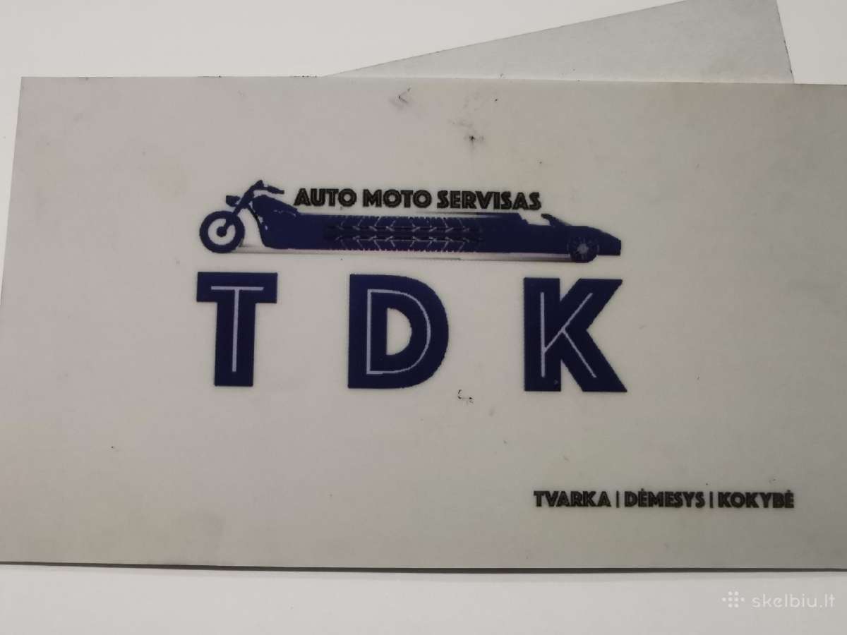 Motociklų ir automobilių mechanikas Tdk Servisas