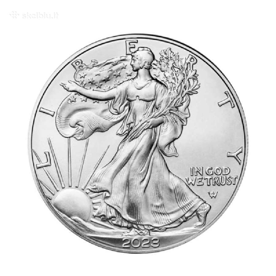 1 oz sidabrinė moneta Amerikos Erelis, JAV 2023