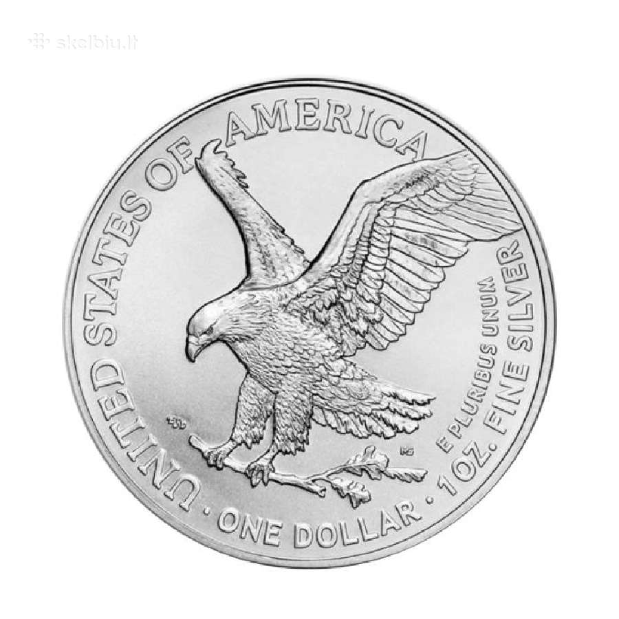 1 oz sidabrinė moneta Amerikos Erelis, JAV 2023 - nuotraukos Nr. 2