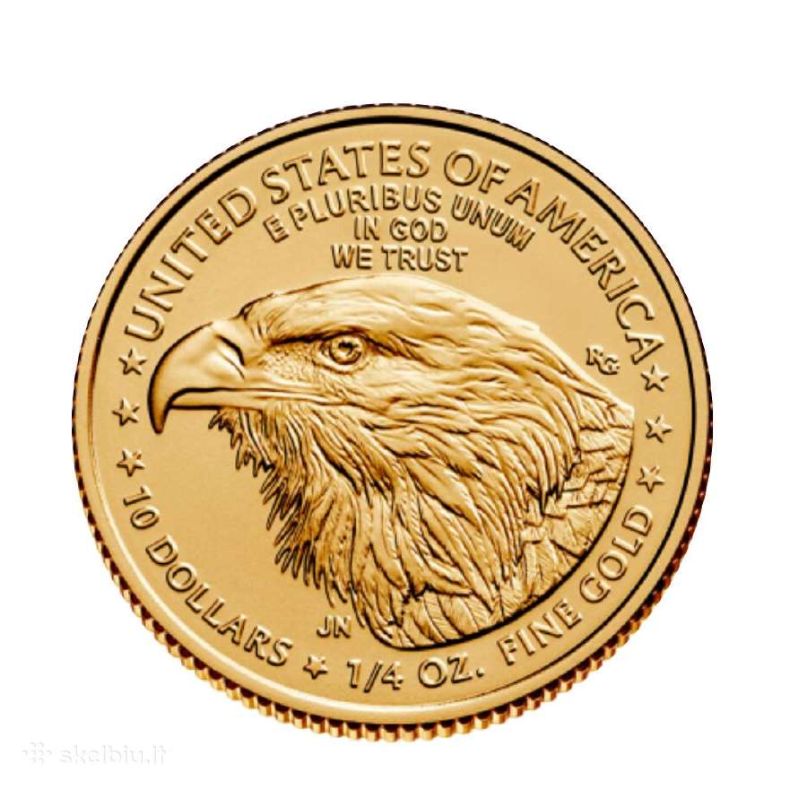 1/4 oz auksinė moneta Amerikos Erelis, JAV 2023