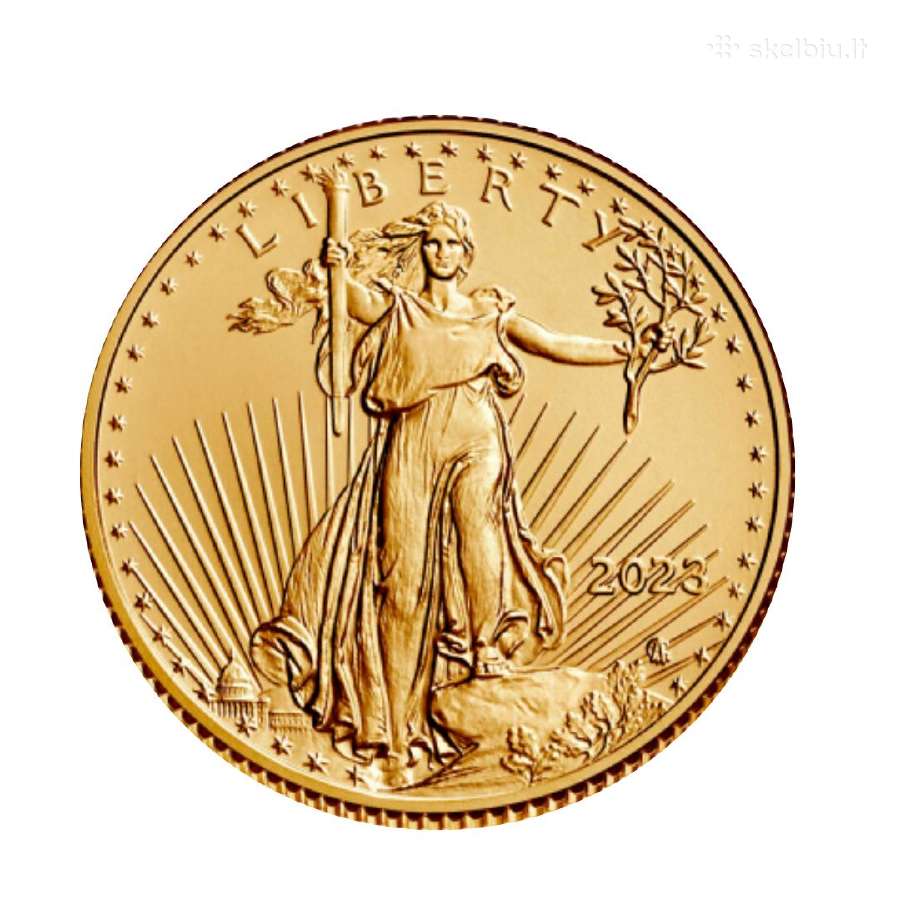 1/10 oz auksinė moneta Amerikos Erelis, JAV 2023 - nuotraukos Nr. 2