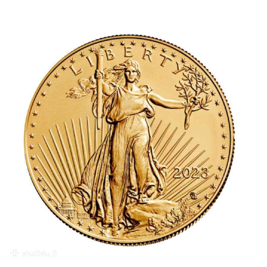 1 oz auksinė moneta Amerikos Erelis, JAV 2023 - nuotraukos Nr. 2