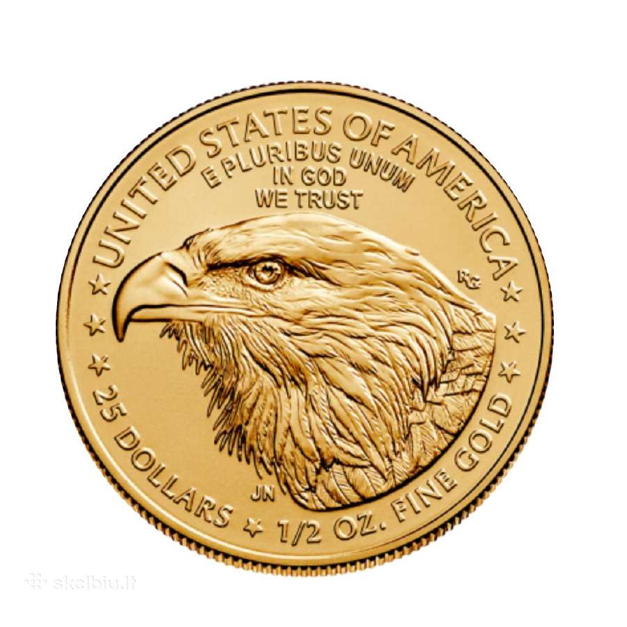 1/2 oz auksinė moneta Amerikos Erelis, JAV 2023