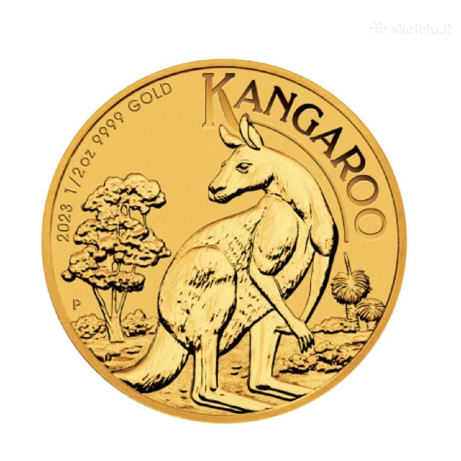 1/2 oz auksinė moneta Kengūra, Australija 2023