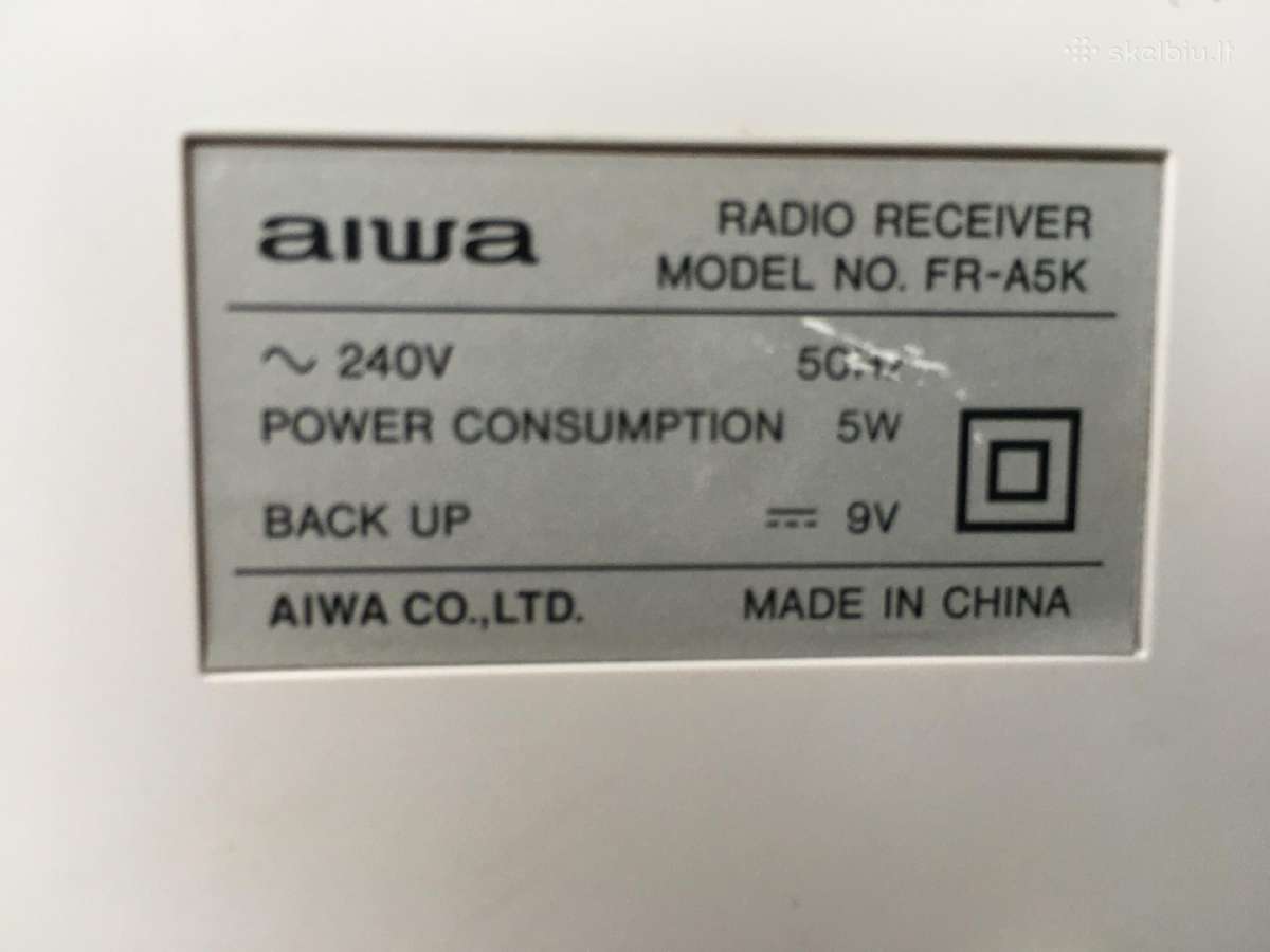 Radijas aiwa - nuotraukos Nr. 4
