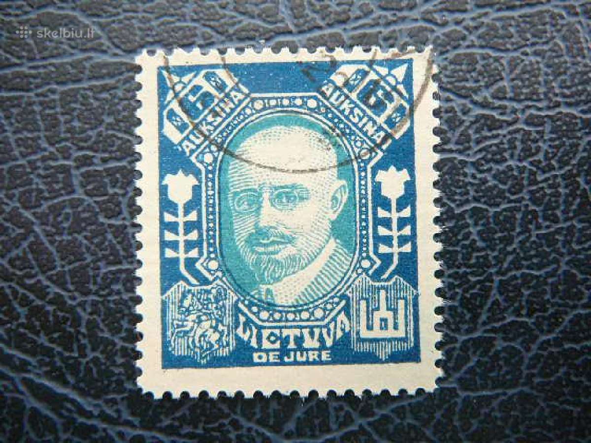 Lietuva 1922 De Jure A. Stulginskis lit135a