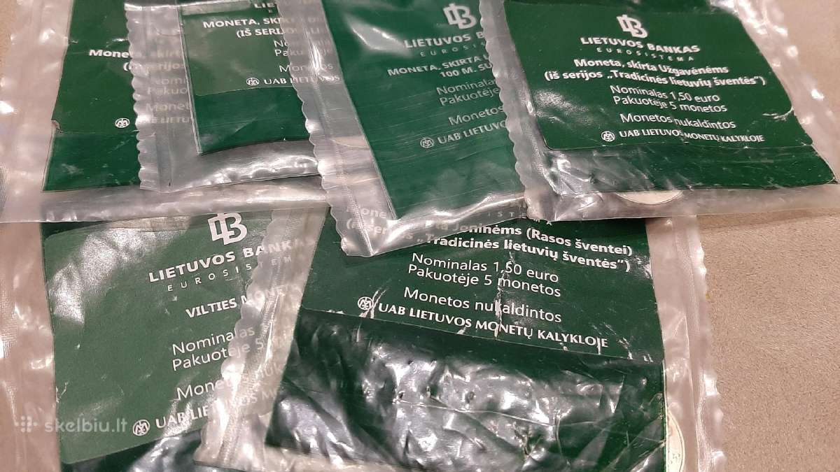 Pusantrokai €1,5 nominalo monetos vienetais - nuotraukos Nr. 3