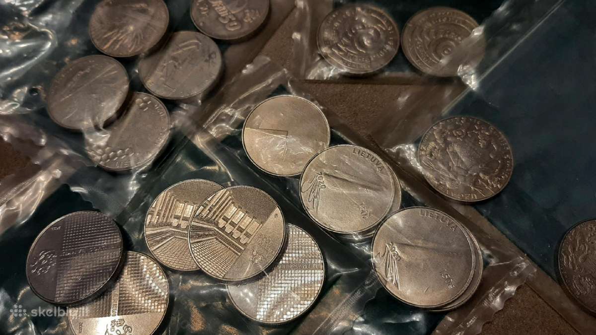 Pusantrokai €1,5 nominalo monetos vienetais - nuotraukos Nr. 2