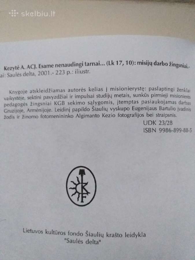 A. Kezytė. Esame nenaudingi tarnai - nuotraukos Nr. 2