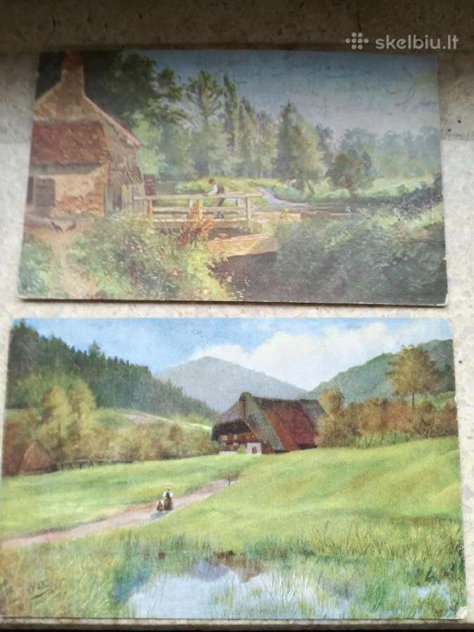 Senoviniai meniniai atvirukai - nuotraukos Nr. 3