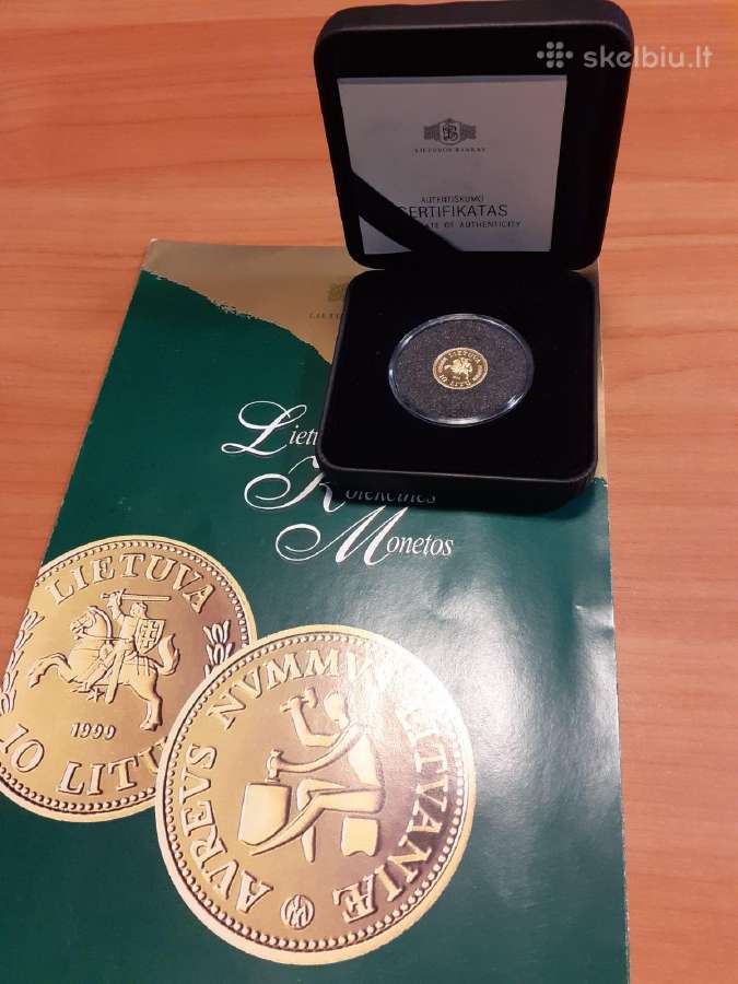 1999 m.auksinukė 10 litų Kalviukas