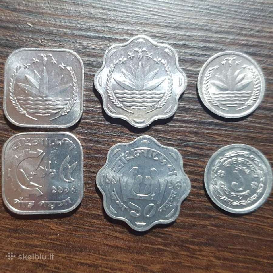 Bangladešas Poišų 1974, 1994 Metų, 3 Vnt. Rinkinys