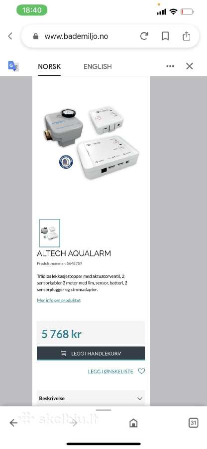 Vandens nuotėkio jutiklis ir kontroleris WiFi - nuotraukos Nr. 3