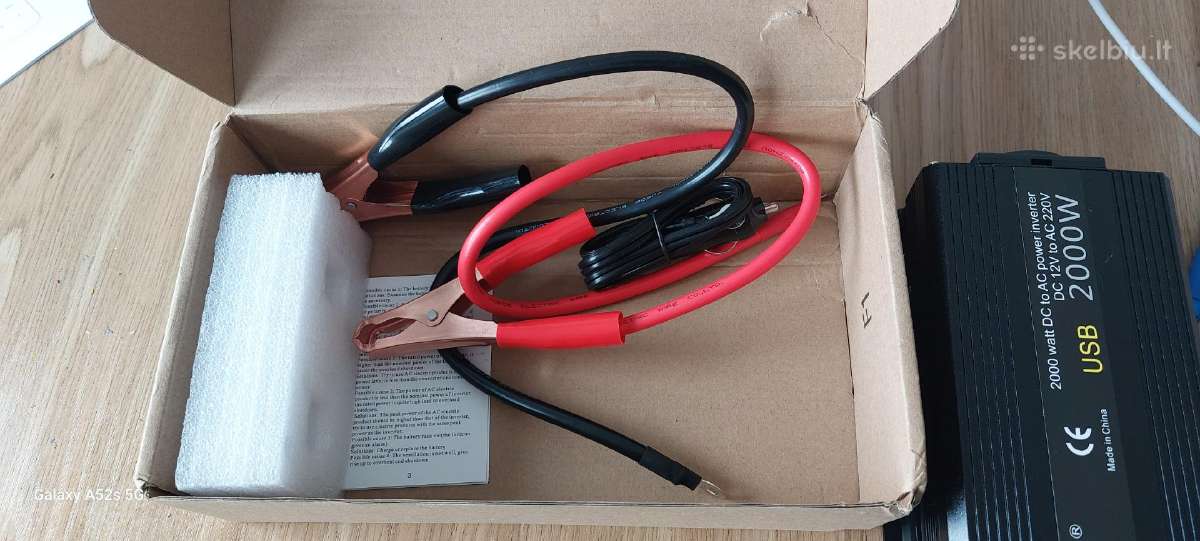 Įtampos keitiklis – inverteris 12v-220v 2000w - nuotraukos Nr. 3