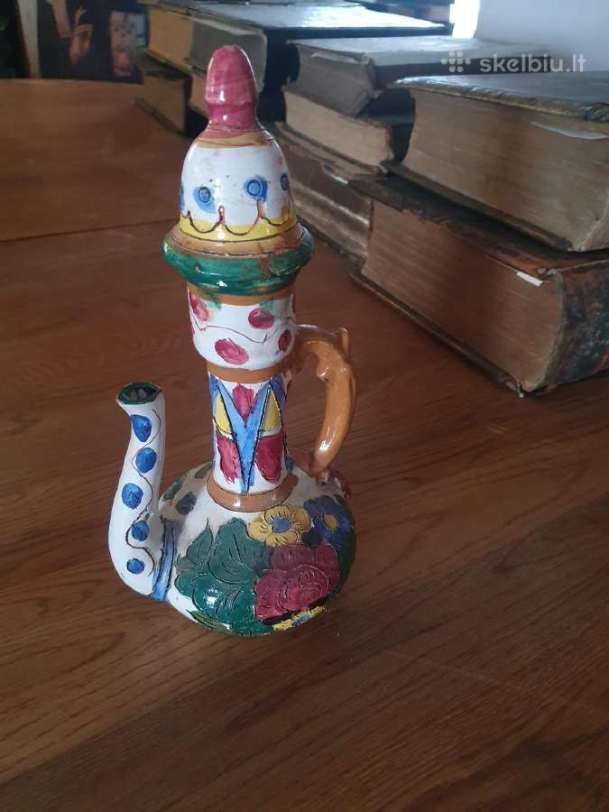 Uzbekiškas porcelianinis virdulys (Gželis)