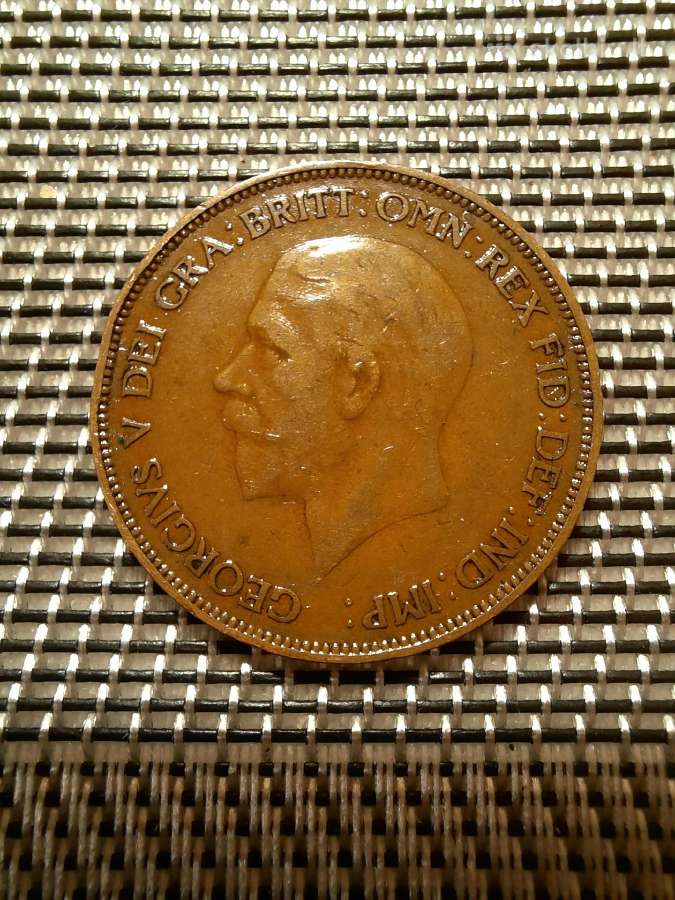1 centas 1929 Penny - Anglija