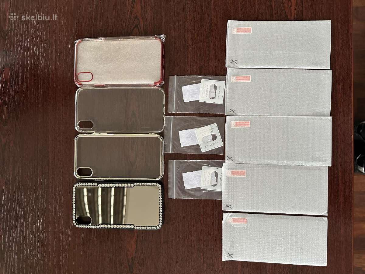 iPhone X dėklai, apsauginiai stikliukai