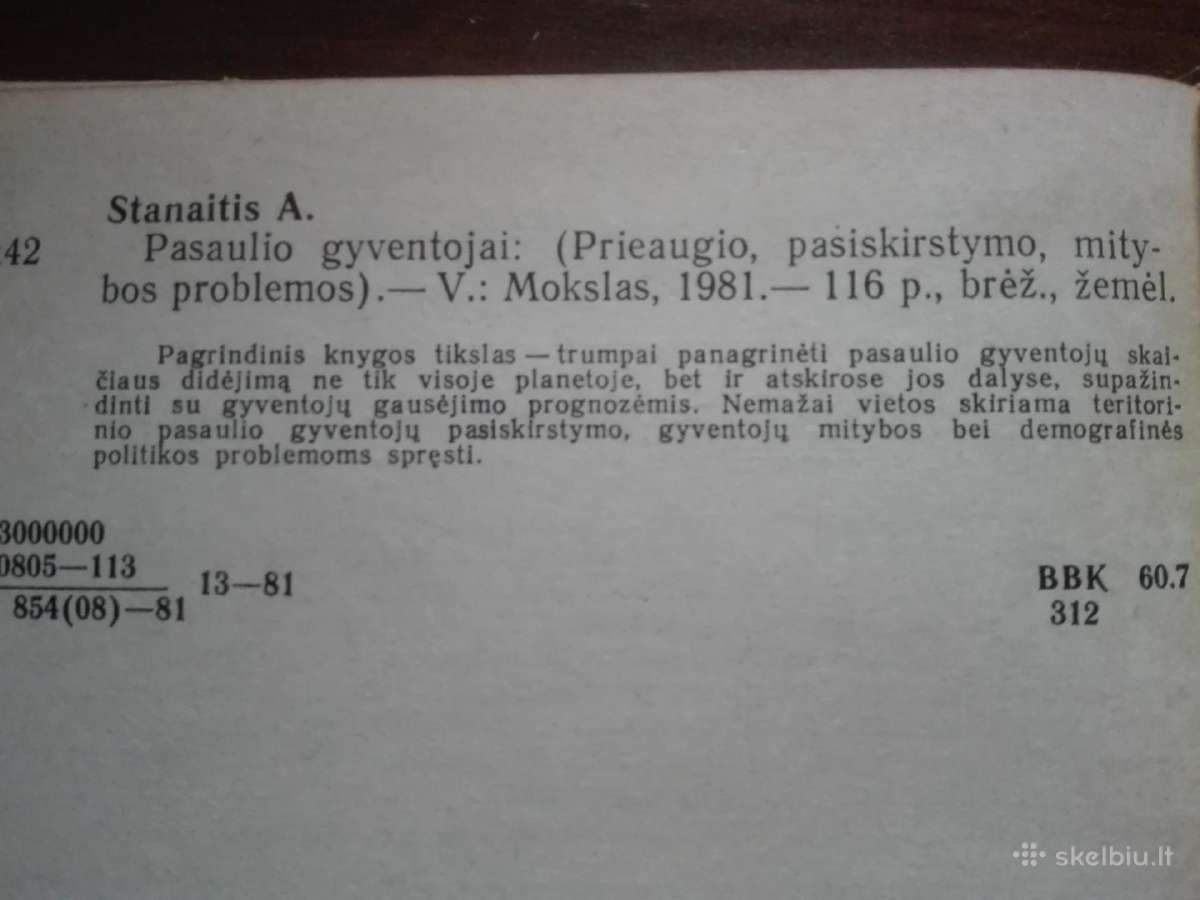 102. Pasaulio Gyventojai Stanaitis A. - nuotraukos Nr. 2