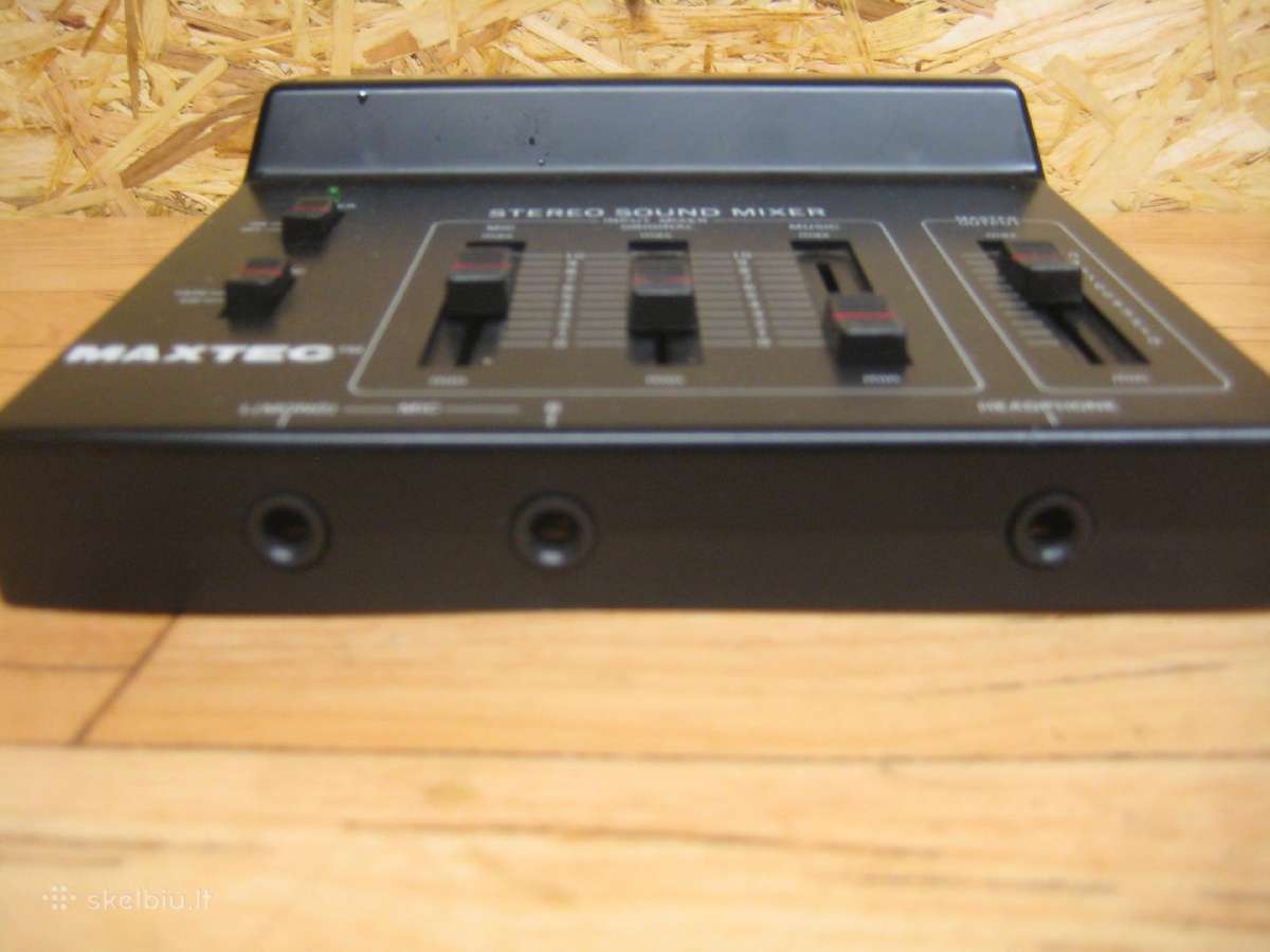 Garso mikšeris Maxtec, analoginis. Maitinimas 9v - nuotraukos Nr. 2
