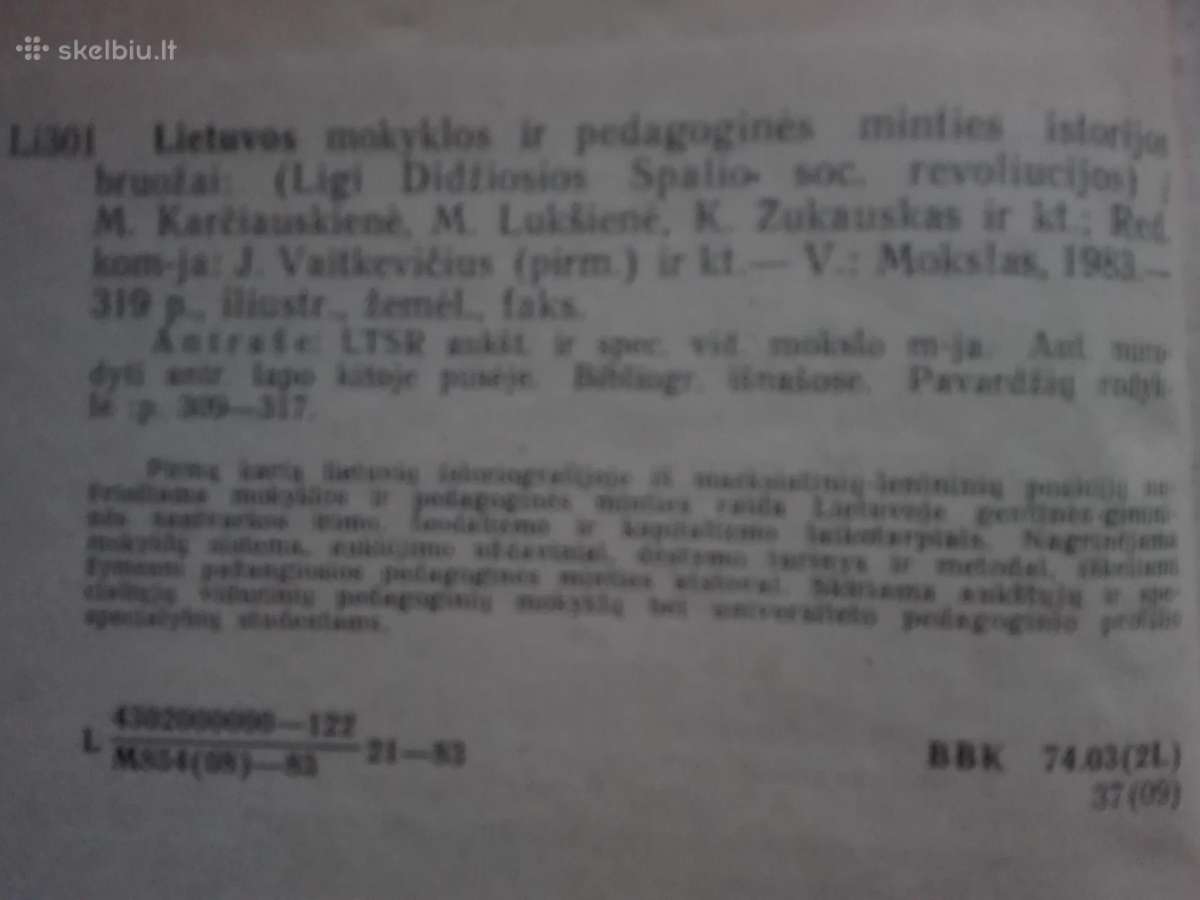 99. Lietuvos Mokyklos Ir Pedagoginės Minties Istor - nuotraukos Nr. 2