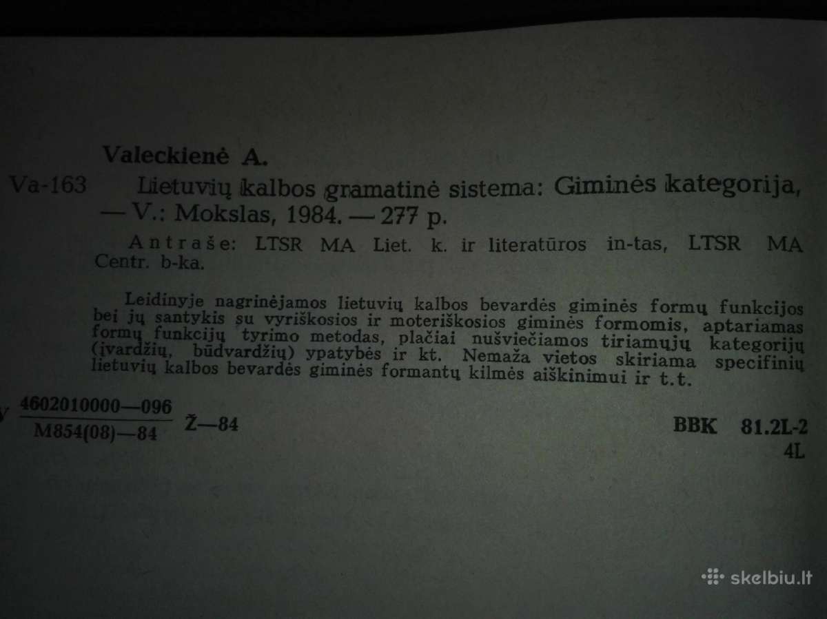 98. Lietuvos Kalbos Gramatinė Sistema Valeckienė A - nuotraukos Nr. 2