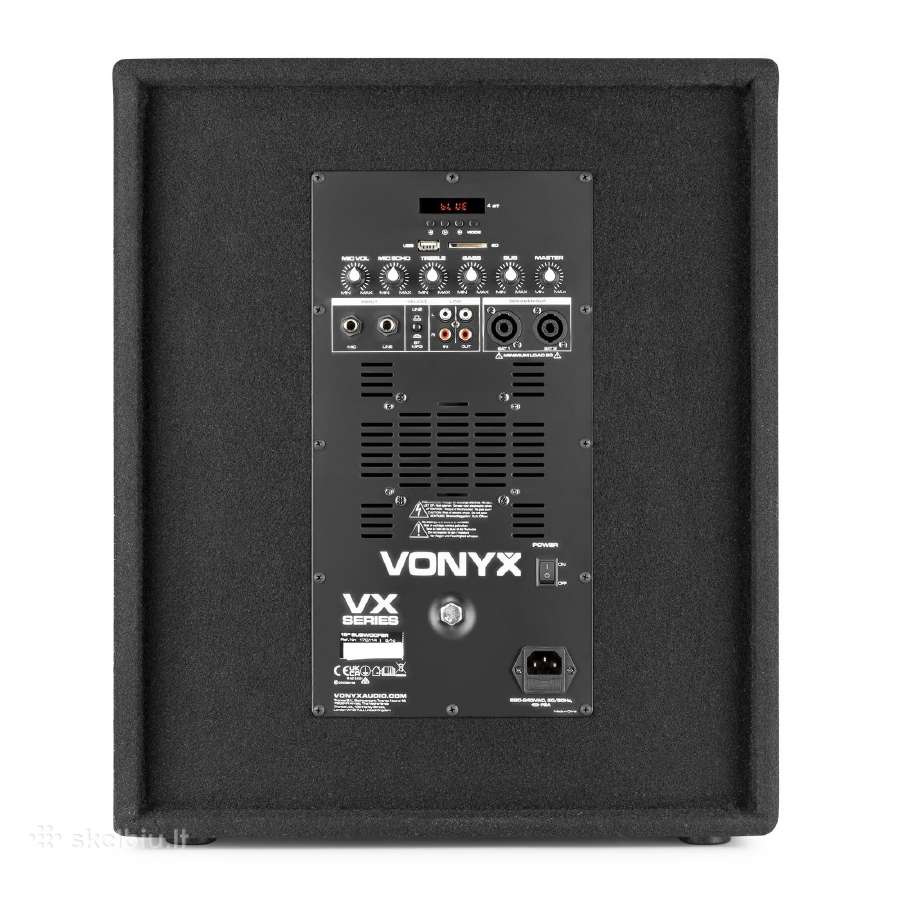 Vonyx Vx1015bt 2.1 garso sistema 15 1000w - nuotraukos Nr. 9