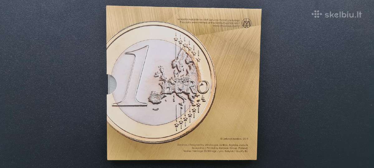 2015 m. Lb Lietuvos euro monetų rinkinys - nuotraukos Nr. 2