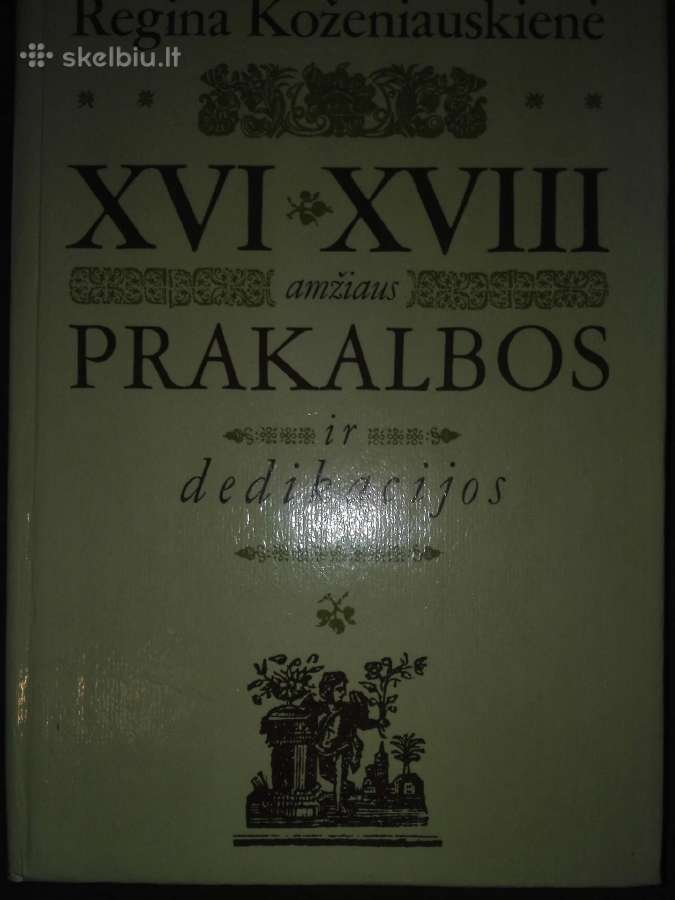 114. XVI-XVIII a. Prakalbos Ir Dedikacijos Koženia