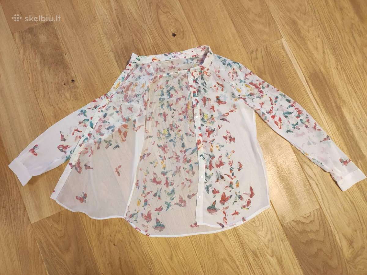 Bershka romantiška palaidinė su drugeliais - nuotraukos Nr. 17