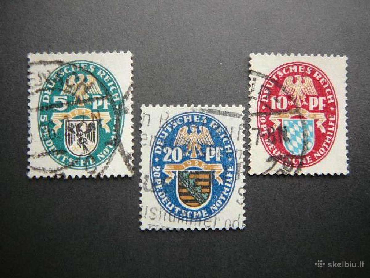 Herbai Vokietija 1925 antsp. vkt375/7a