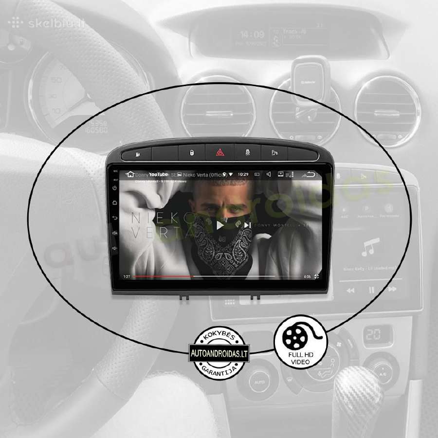 Peugeot 308,408 Android multimedia GPS/WiFi/bt/9" - nuotraukos Nr. 9