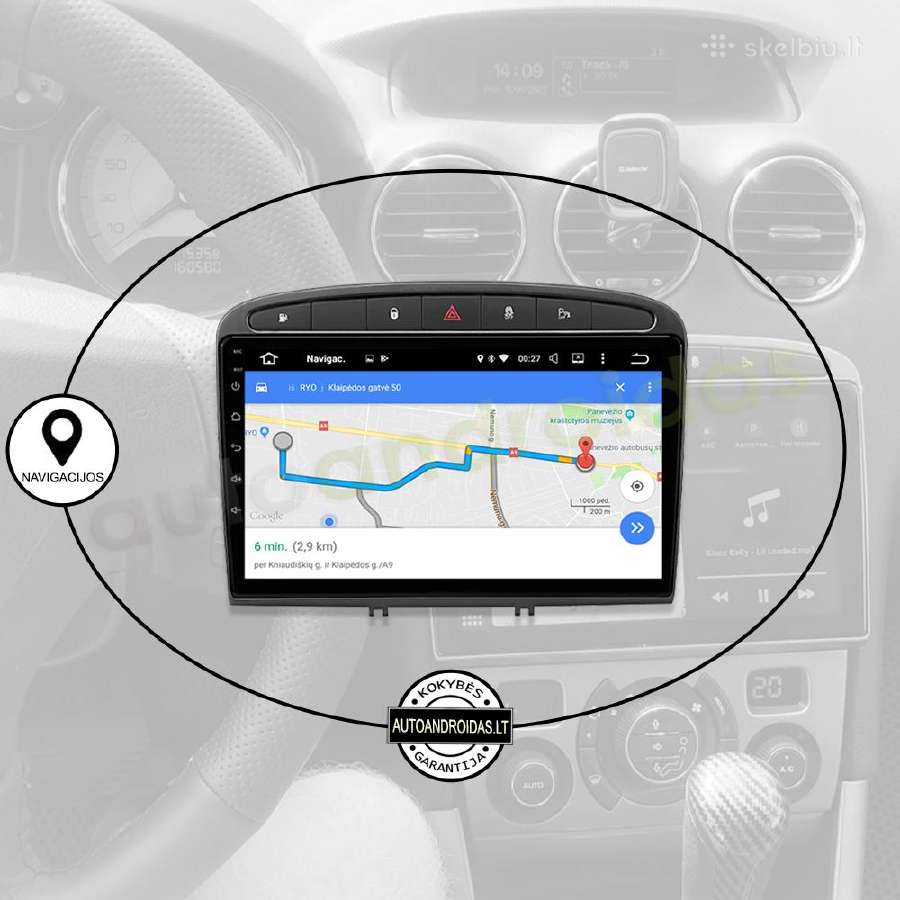 Peugeot 308,408 Android multimedia GPS/WiFi/bt/9" - nuotraukos Nr. 11
