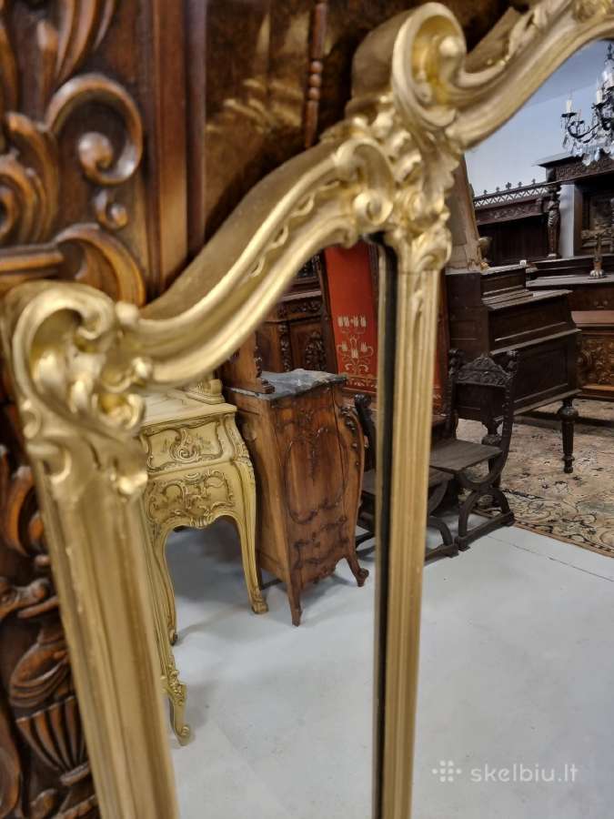 Senovinis veidrodis . Italija. Puikus stovis. - nuotraukos Nr. 4