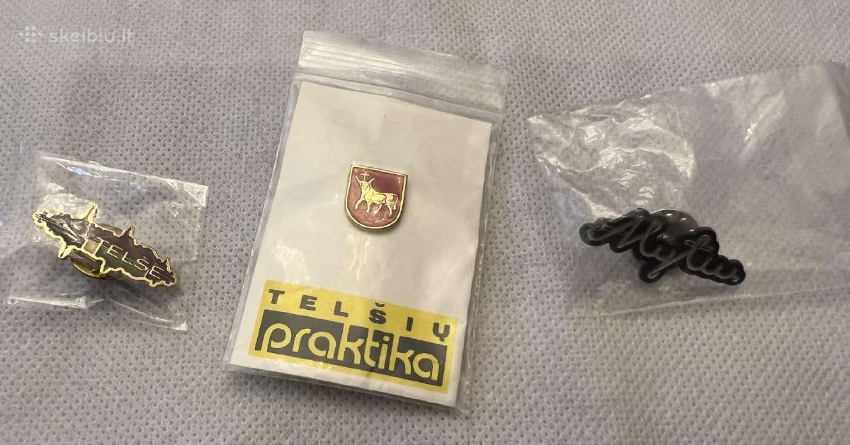 Lietuviški istorinių datų ir miestų ženkleliai - nuotraukos Nr. 4